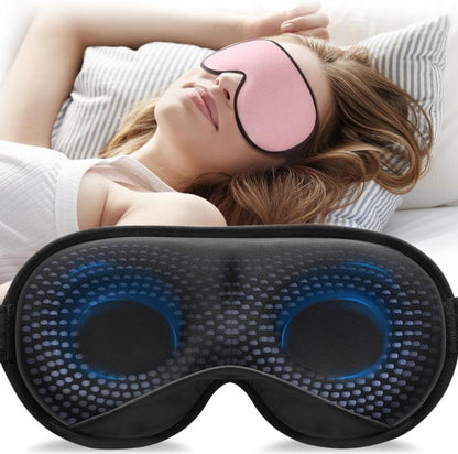 Zyphoria™ 3D Light-Blocking Sleep Mask for Stress Relief and Enhanced Sleep, Adjustable Shoulder Strap, Travel-Friendly Design, Unisex, Black (4.2Oz/120G)