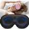 Zyphoria™ 3D Light-Blocking Sleep Mask for Stress Relief and Enhanced Sleep, Adjustable Shoulder Strap, Travel-Friendly Design, Unisex, Black (4.2Oz/120G)